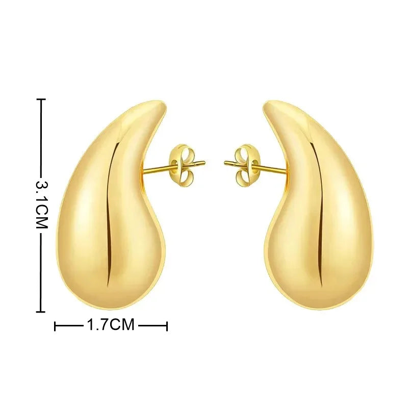 Vintage Glossy Waterdrop / Teardrop Earrings for Women
